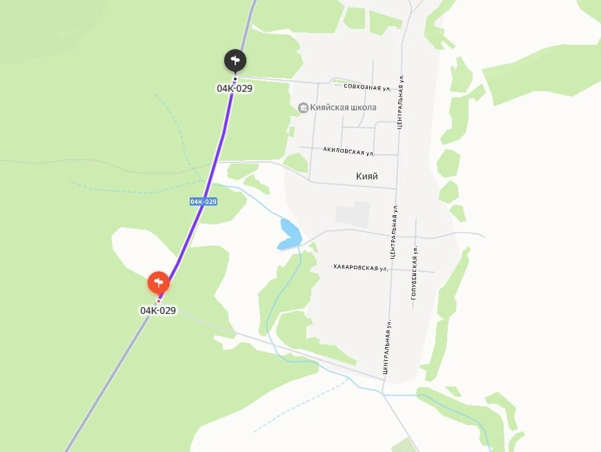 Перекрытие дороги в Красноярском крае